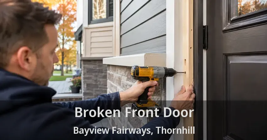 Broken Front Door Bayview Fairways, Thornhill - ON