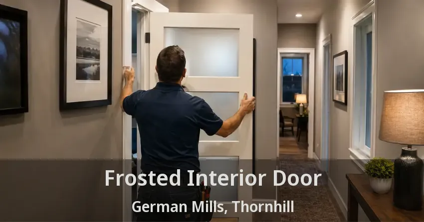 Frosted Interior Door German Mills, Thornhill - ON