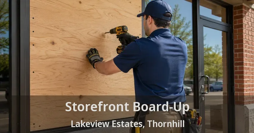 Storefront Board-Up Lakeview Estates, Thornhill - ON