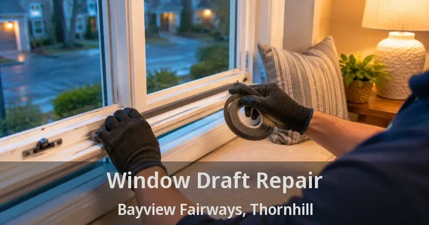 Window Draft Repair Bayview Fairways, Thornhill - ON
