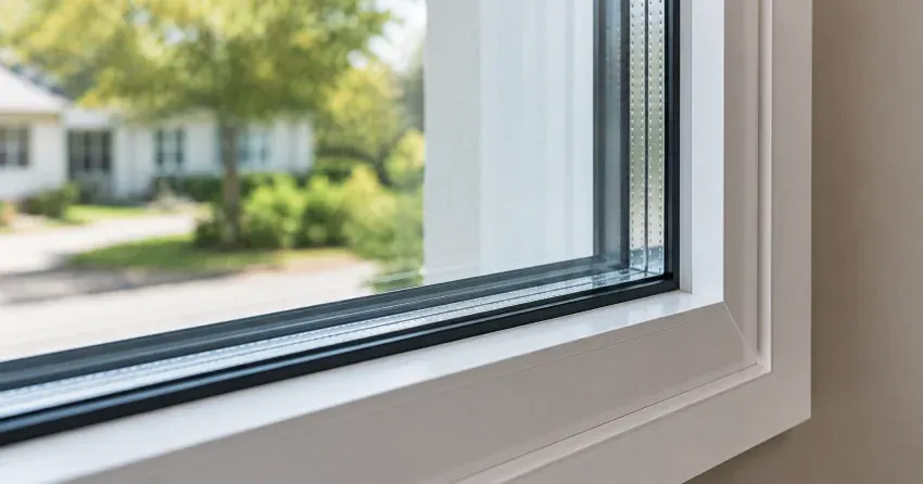 technician replacing window weatherstripping in Lakeview Estates, Thornhill home