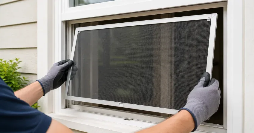 technician repairing a window sash and balance system in Grandview, Thornhill